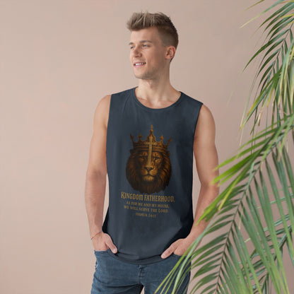 "Kingdom Fatherhood" Crowned Lion Men's Tank