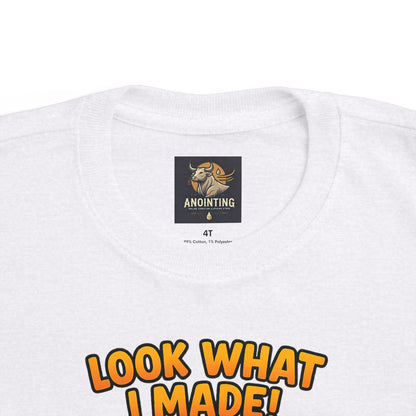 “Look What I Made!” Toddler Tee – 1 Corinthians 10:31 Creative Faith Shirt