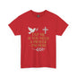 Christian Tee with 'Tap me if you need a prayer' design