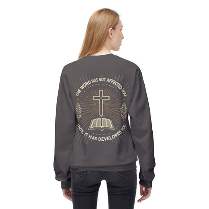 Christian Sweatshirt with Inspirational Quote