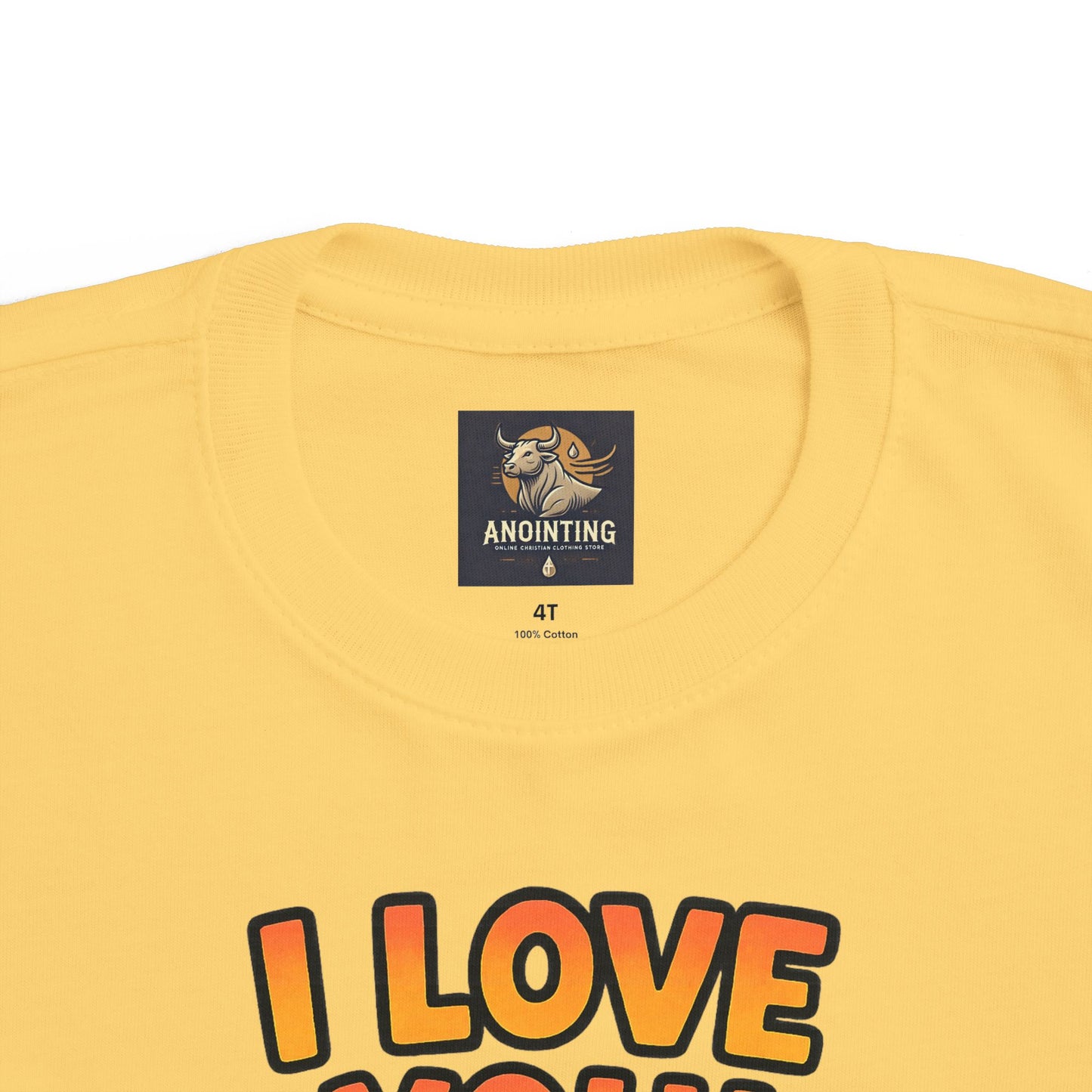 “I Love You!” Toddler Tee – 1 John 4:19 Christian Shirt