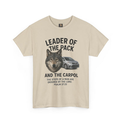 "Leader of the Pack… and the Carpool" Christian Dad Tee, Unisex