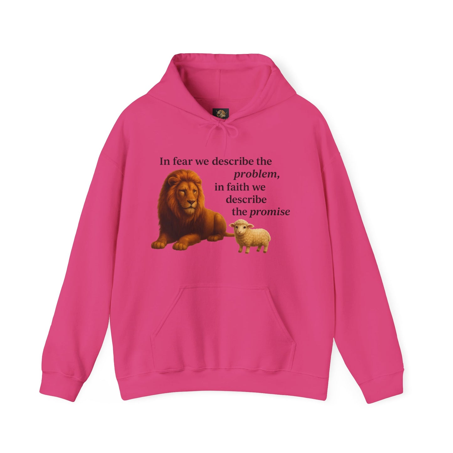 Christian Lion and Lamb Hoodie