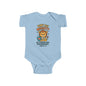 “Tiny but Mighty” Infant Onesie – Joshua 1:9 Lion Cub Faith Bodysuit