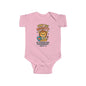 “Tiny but Mighty” Infant Onesie – Joshua 1:9 Lion Cub Faith Bodysuit