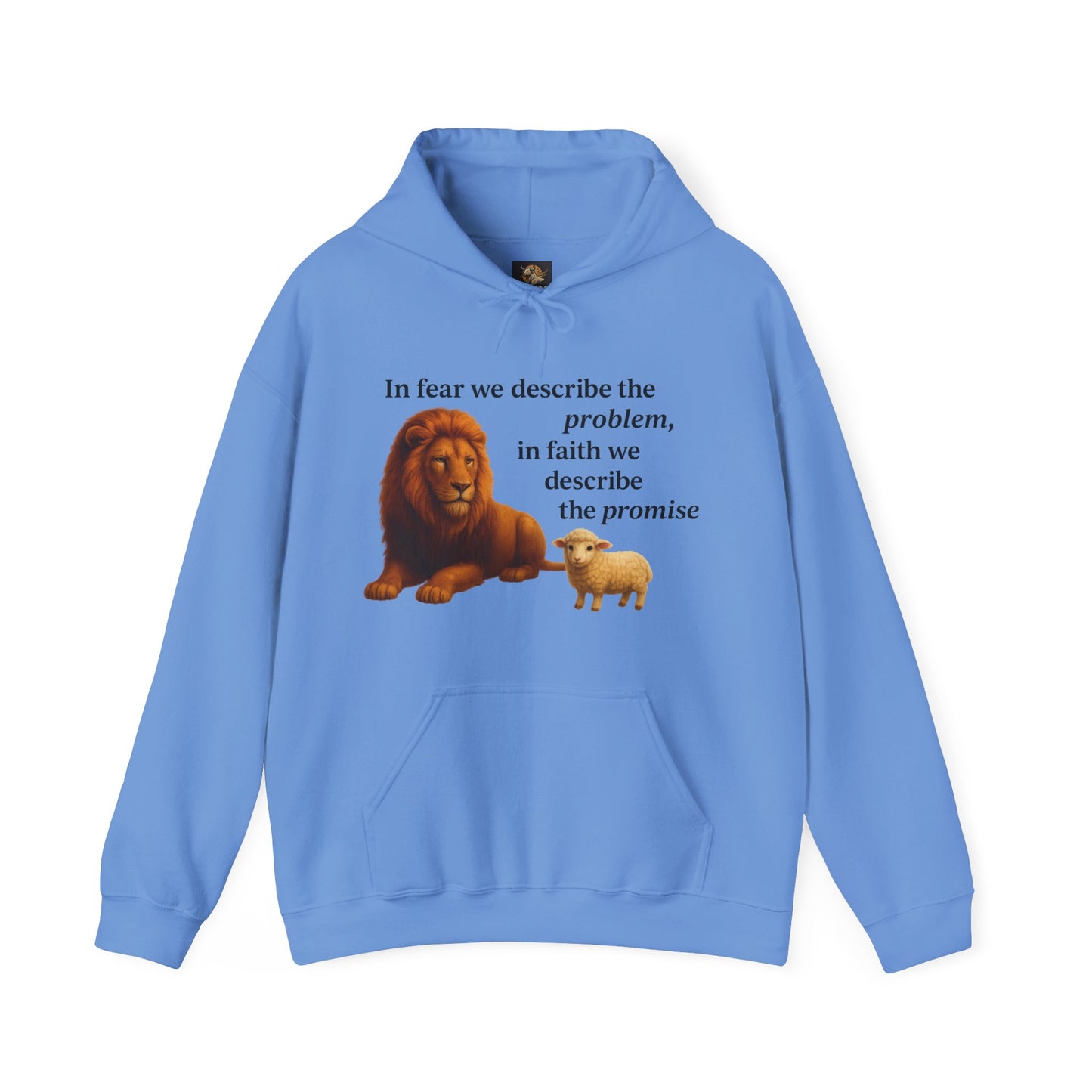 Christian Lion and Lamb Hoodie