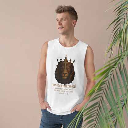 "Kingdom Fatherhood" Crowned Lion Men's Tank