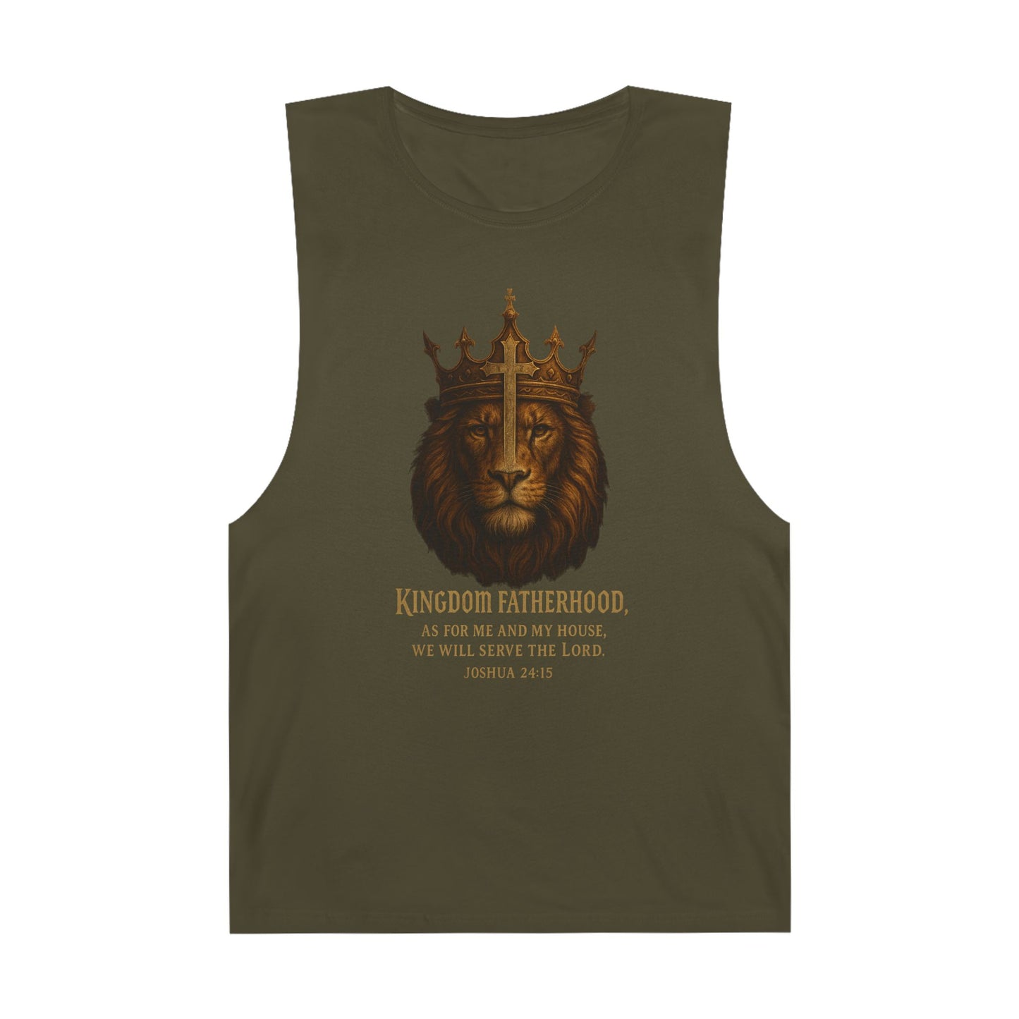 "Kingdom Fatherhood" Crowned Lion Men's Tank