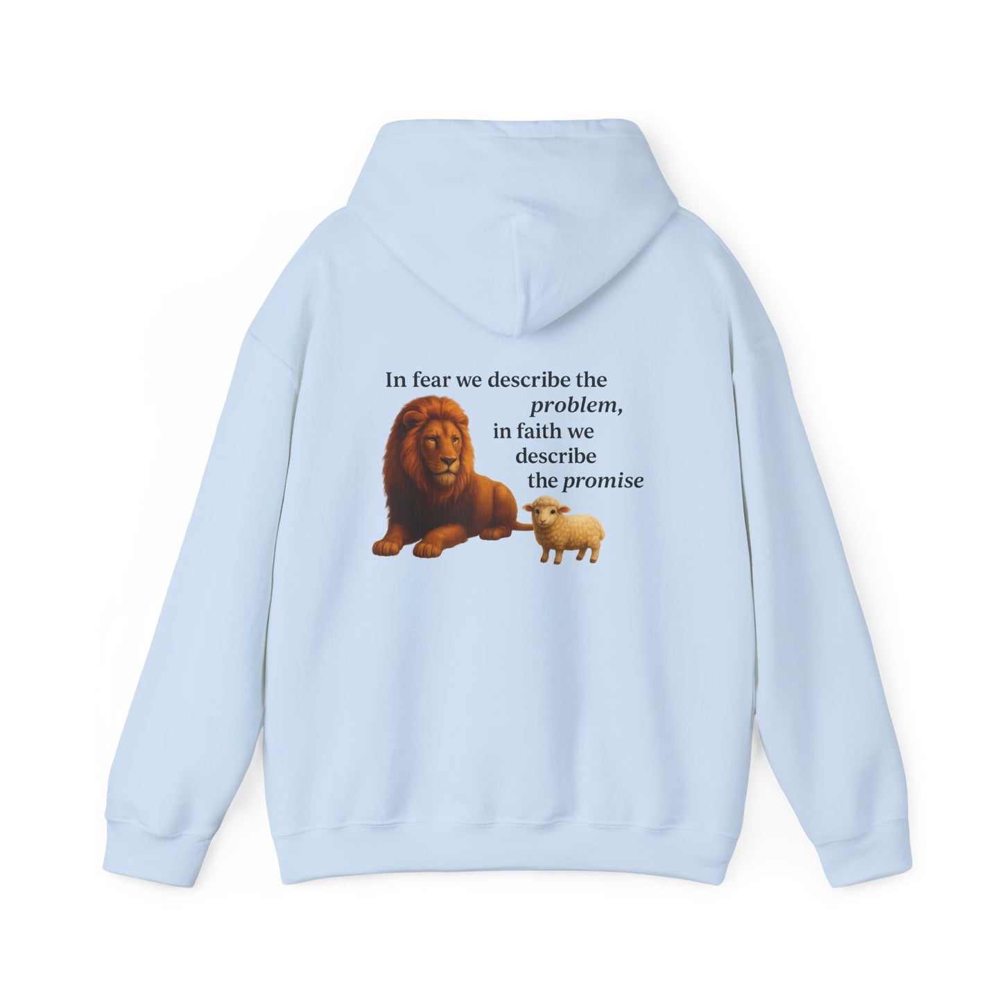 Christian Lion and Lamb Hoodie