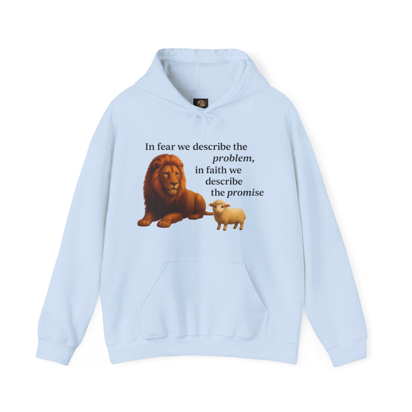 Christian Lion and Lamb Hoodie