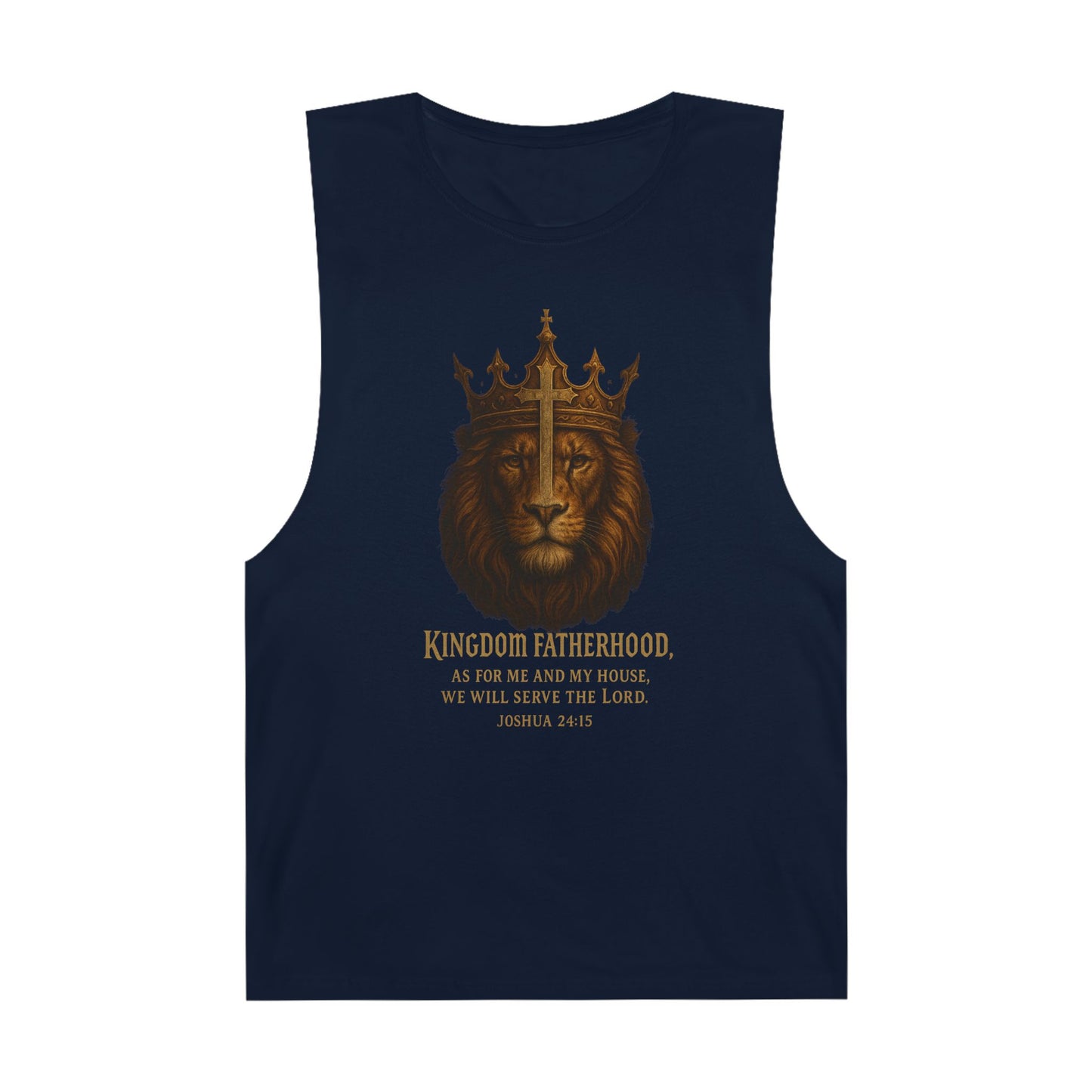 "Kingdom Fatherhood" Crowned Lion Men's Tank