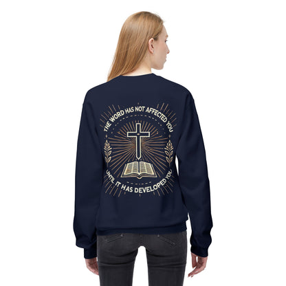 Christian Sweatshirt with Inspirational Quote