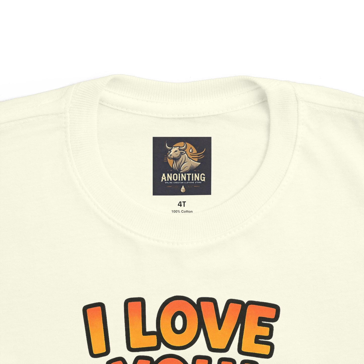 “I Love You!” Toddler Tee – 1 John 4:19 Christian Shirt