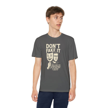 Christian Tee - Don't Fake It - Youth