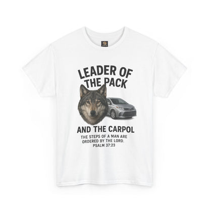 "Leader of the Pack… and the Carpool" Christian Dad Tee, Unisex
