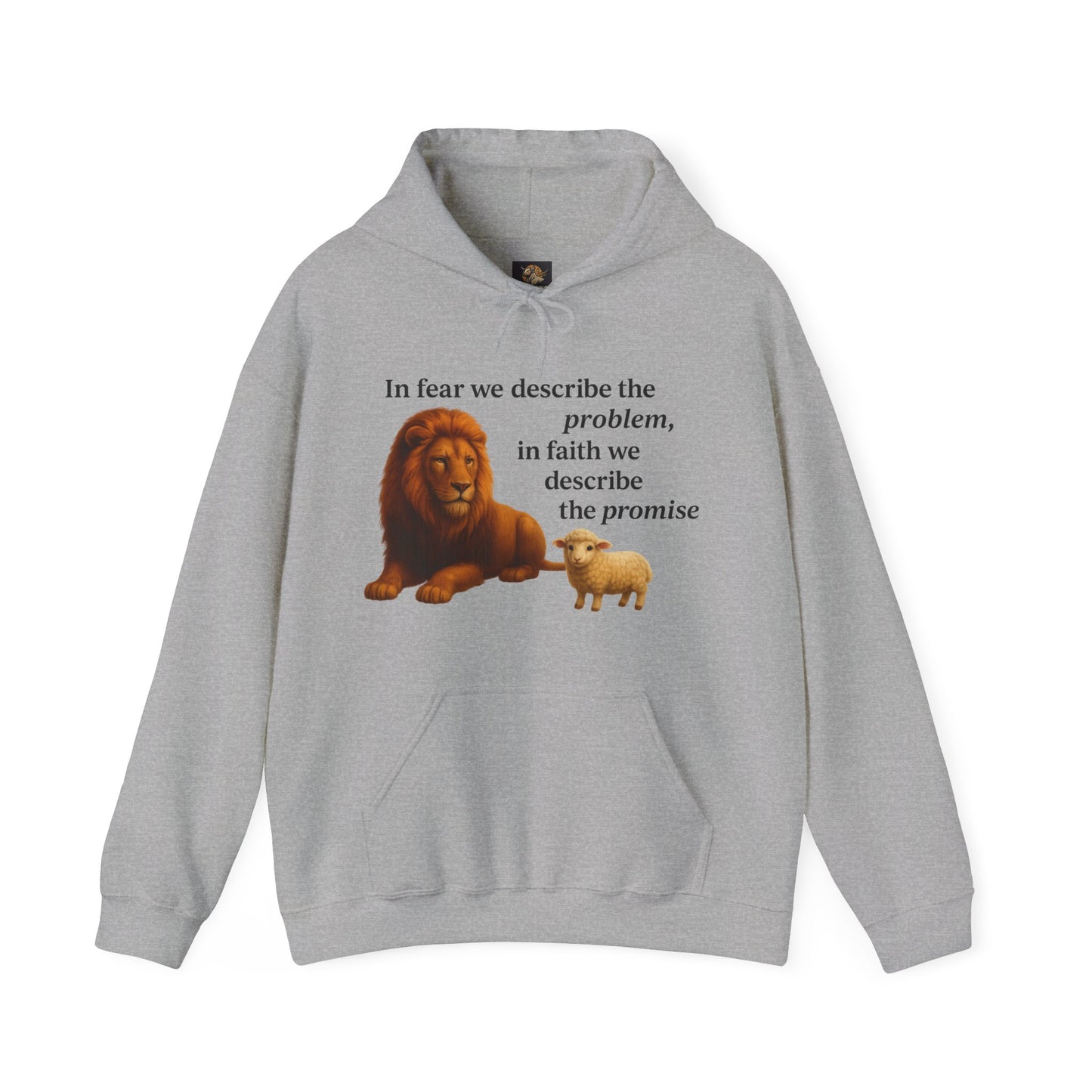 Christian Lion and Lamb Hoodie