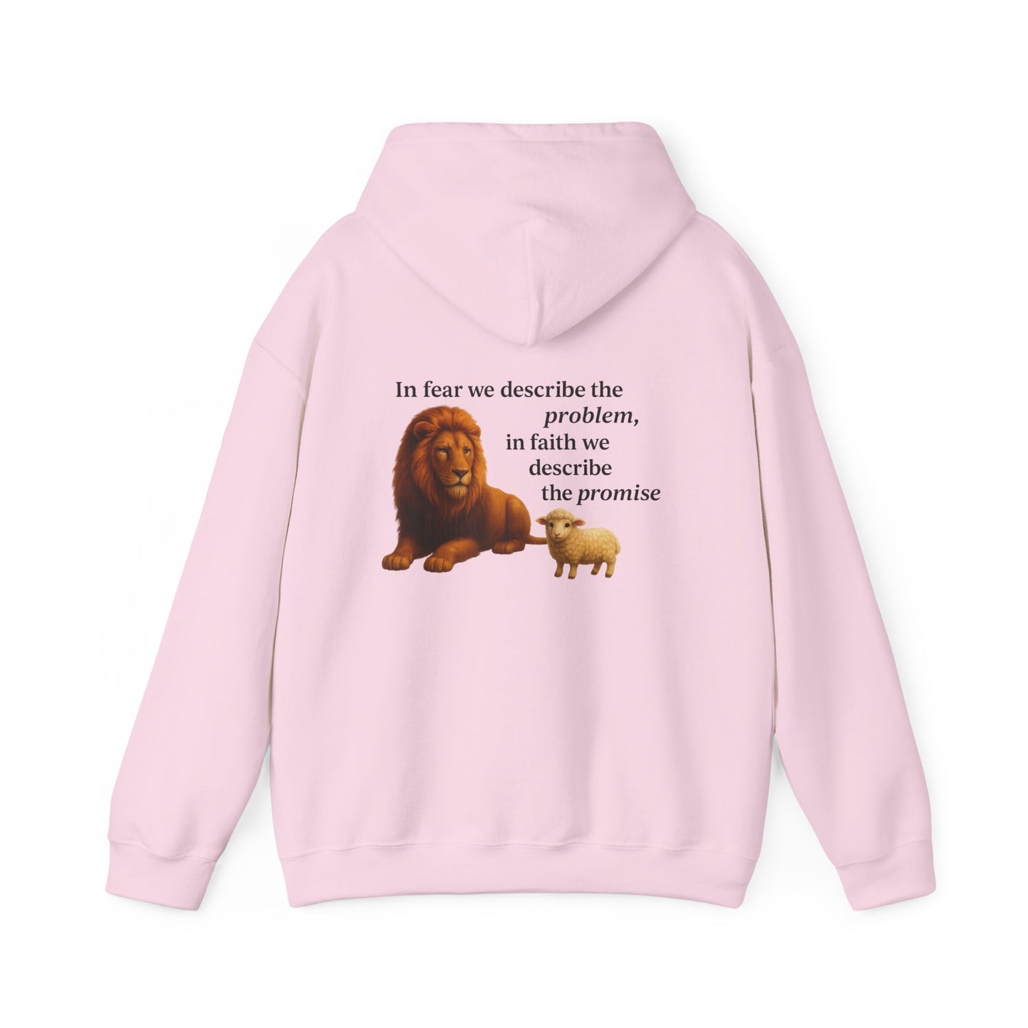 Christian Lion and Lamb Hoodie