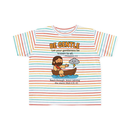 “Be Gentle” Toddler Tee – Philippians 4:5 Christian Calm Shirt