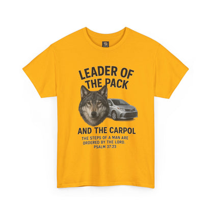 "Leader of the Pack… and the Carpool" Christian Dad Tee, Unisex