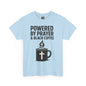 "Powered by Prayer & Black Coffee" Rugged Faith Tee