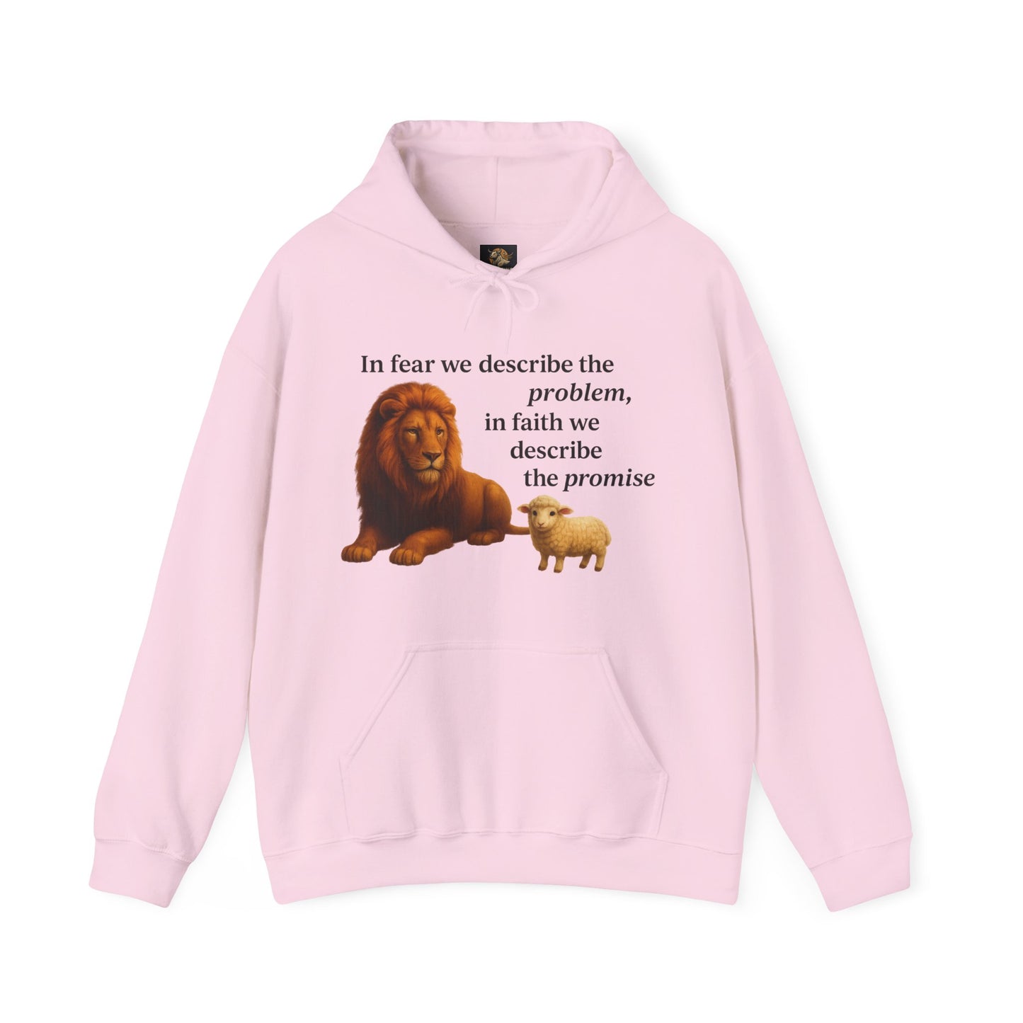 Christian Lion and Lamb Hoodie