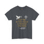Christian Tee with 'Tap me if you need a prayer' design