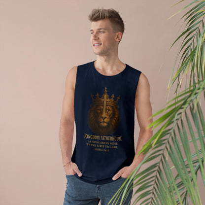 "Kingdom Fatherhood" Crowned Lion Men's Tank