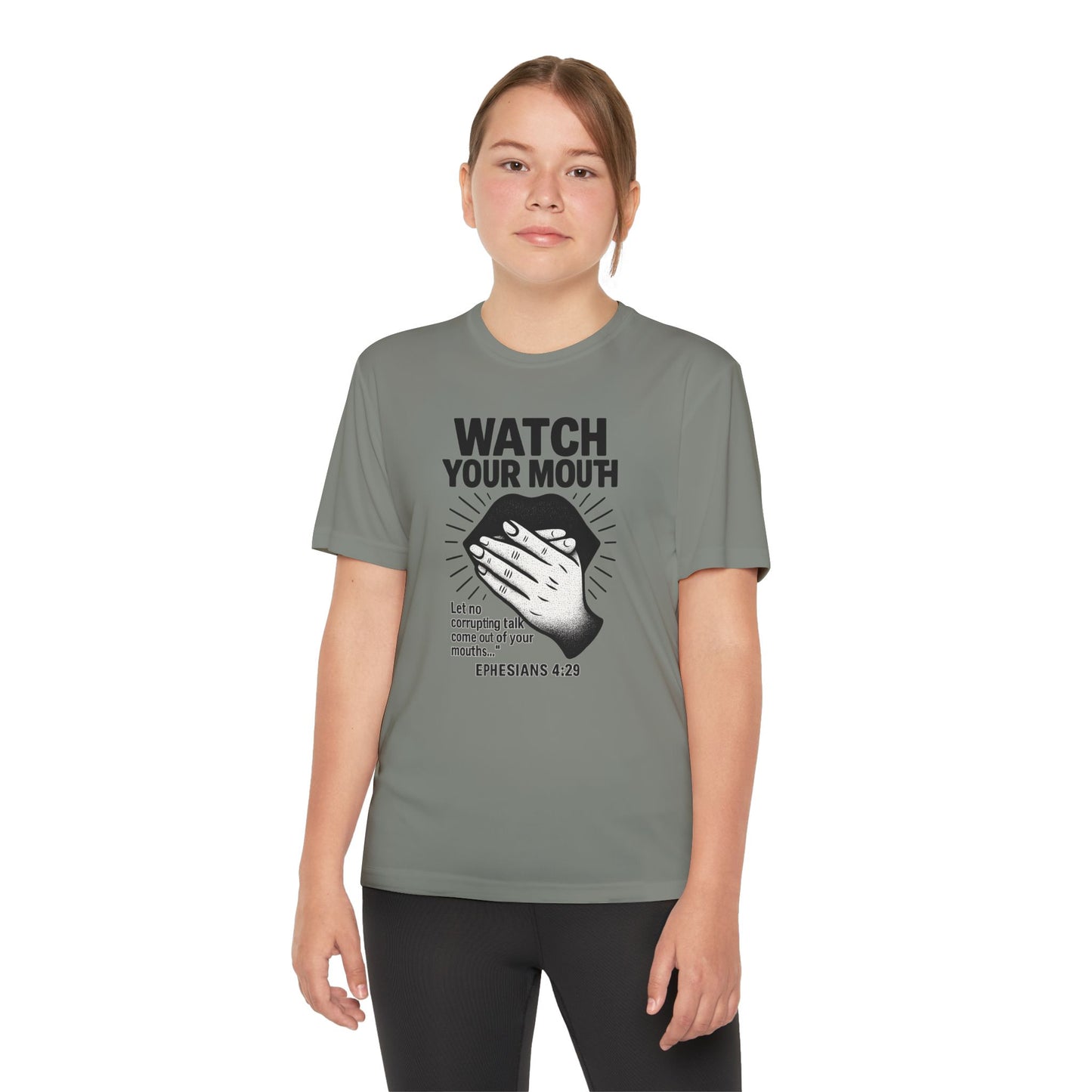 T-Shirt - Christian 'Watch Your Mouth' Ephesians 4:29 Design