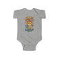 “Tiny but Mighty” Infant Onesie – Joshua 1:9 Lion Cub Faith Bodysuit