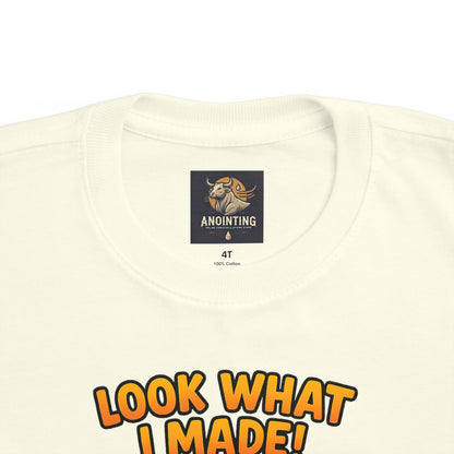 “Look What I Made!” Toddler Tee – 1 Corinthians 10:31 Creative Faith Shirt
