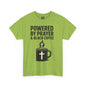 "Powered by Prayer & Black Coffee" Rugged Faith Tee