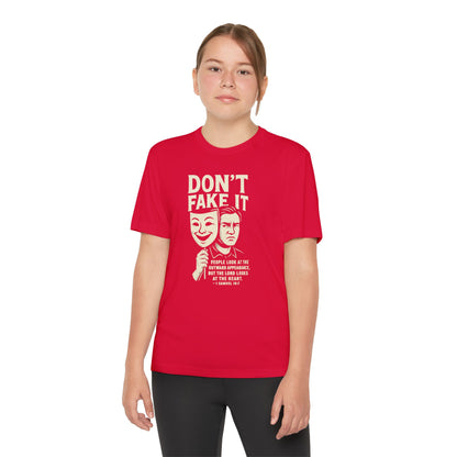 Christian Tee - Don't Fake It - Youth