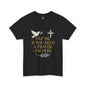 Christian Tee with 'Tap me if you need a prayer' design