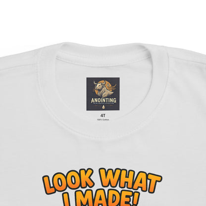 “Look What I Made!” Toddler Tee – 1 Corinthians 10:31 Creative Faith Shirt