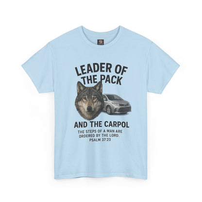"Leader of the Pack… and the Carpool" Christian Dad Tee, Unisex