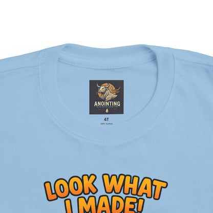 “Look What I Made!” Toddler Tee – 1 Corinthians 10:31 Creative Faith Shirt