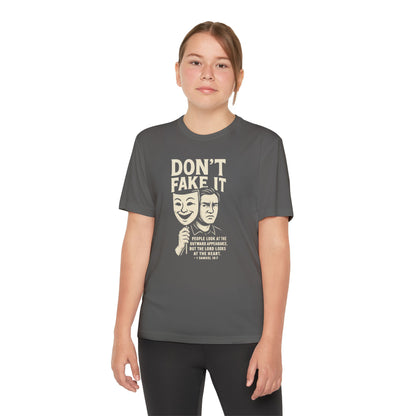 Christian Tee - Don't Fake It - Youth