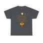 Christian Heavy Cotton Tee - 'Wounds From Trauma Are Open Door to Demons'