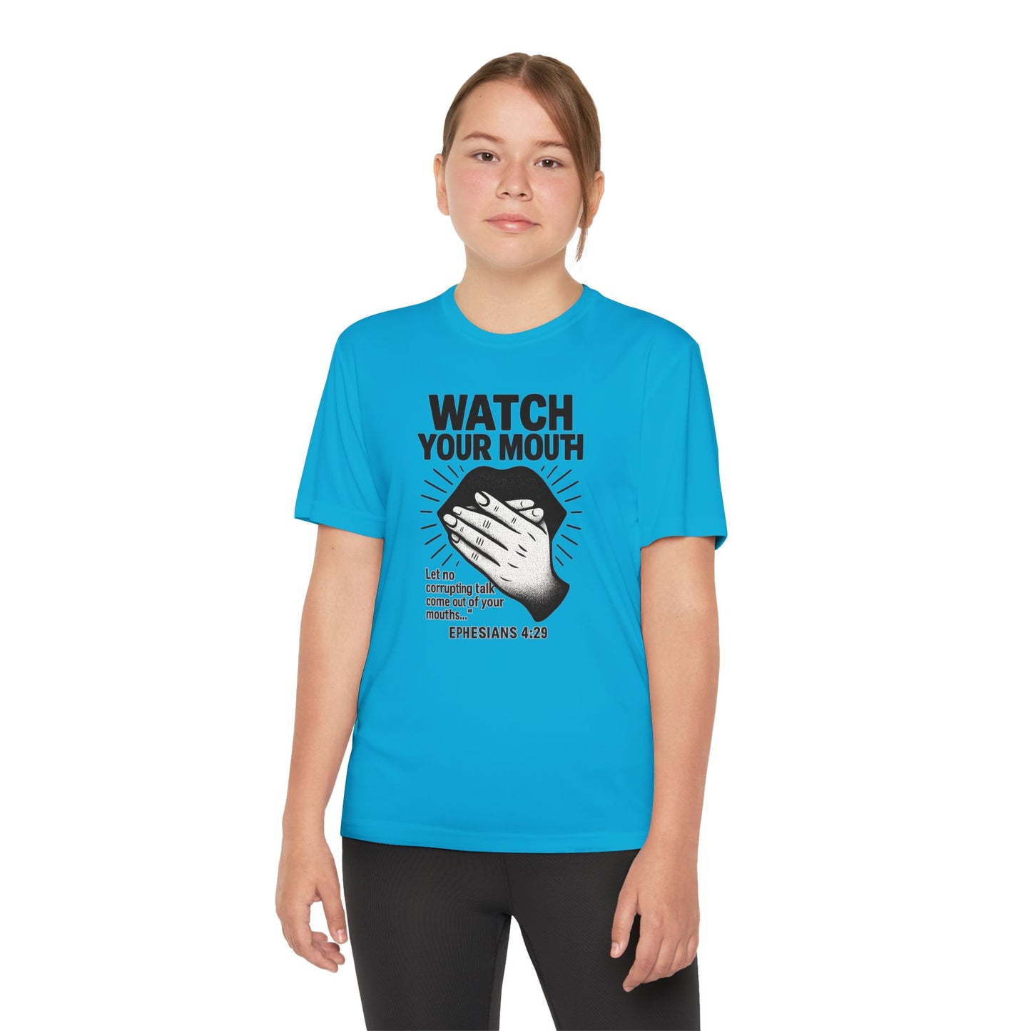 T-Shirt - Christian 'Watch Your Mouth' Ephesians 4:29 Design