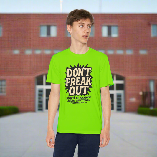Christian Competitor Tee - Don't Freak Out - Philippians 4:6