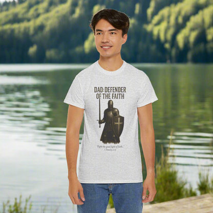 Christian Tee - Dad: Defender of the Faith, Unisex