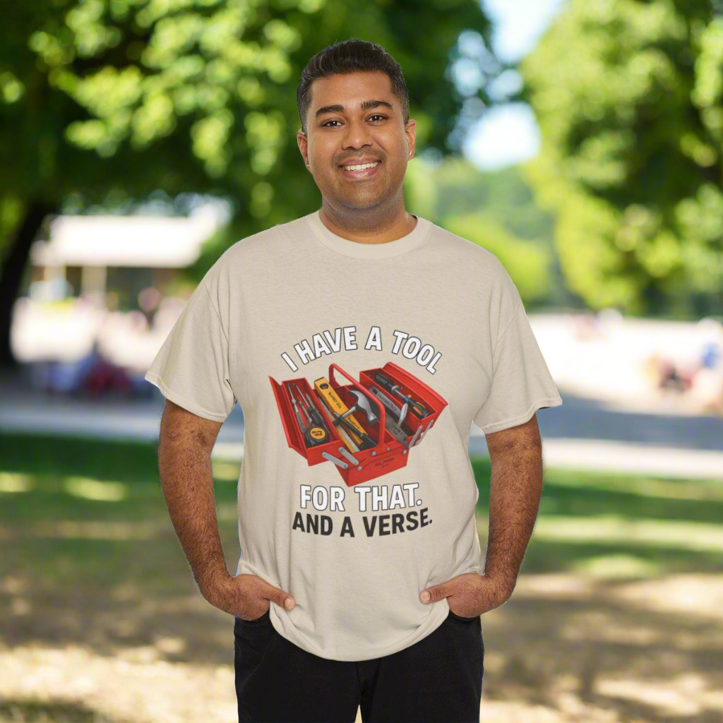 Christian Toolbox Unisex Tee - 'I Have a Tool for That And a Verse'