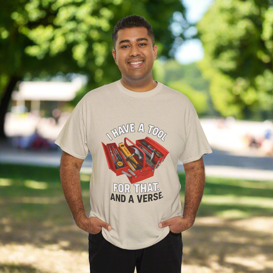 Christian Toolbox Unisex Tee - 'I Have a Tool for That And a Verse'