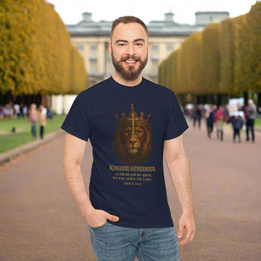 "Kingdom Fatherhood" Lion & Crown Scripture Tee