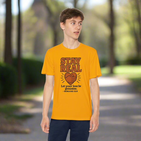 T-Shirt Christian Stay Real Let Your Love Be Genuine Romans 12:9