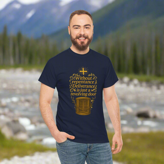 Christian Tee Without Repentance Deliverance Revolving Door